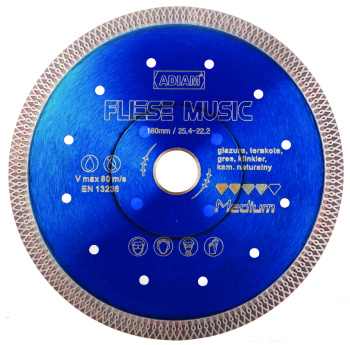 Adiam Fliese Music Profesjonalna Tarcza diamentowa Medium 180x22,2mm