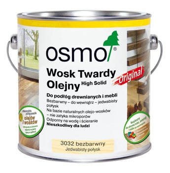 Osmo Wosk twardy olejny 3032- bezbarwny jedwabisty połysk 0,75L