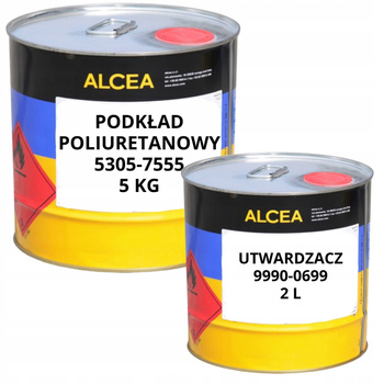 Alcea zestaw Podkład poliuretanowy 5505-7555 5kg + utwardzacz 9990-6690 2l
