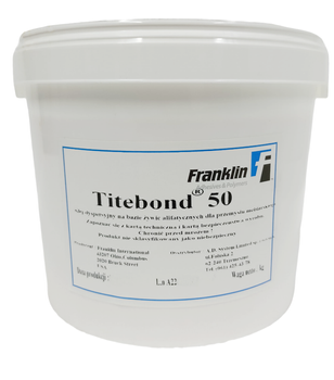 Franklin Klej Alifatyczny Titebond 50 do drewna forniru do klejenia w niskich temperaturach 23 kg
