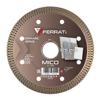 FERRATI Tarcza diamentowa tnąca 125mm MICO