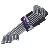 DEDRA 6szt.CrV 6-17 klucze oczkowe odgięte