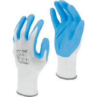 Lahti Pro Rękawice nitrylowe biało-niebieskie L221606P "6" CE