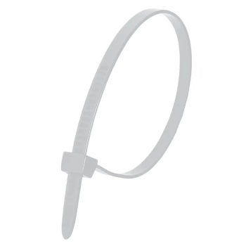 DEDRA Nylonowe opaski zaciskowe białe 4,8x370mm (25szt.)