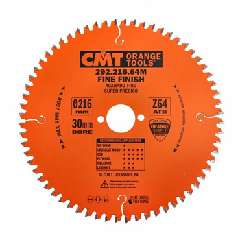 CMT Piła do cięcia poprzecznego do elektronarzędzi 216mm(30) Z-64 Typ.292